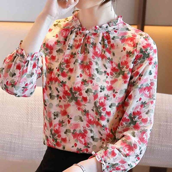 women long sleeve blouse women blusas mujer de moda stand collar print chiffon blouse shirt blusa women clothing d995 210426, White
women long sleeve blouse women blusas mujer de moda stand collar print chiffon blouse shirt blusa women clothing d995 210426, White