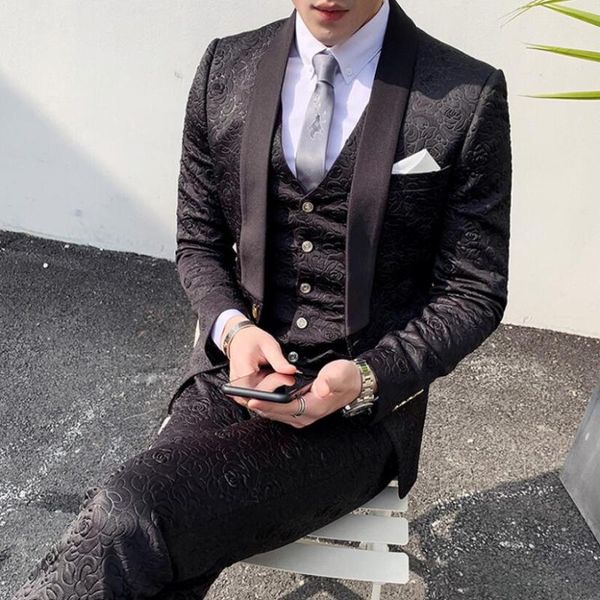 men's suits & blazers luxury design mens stylish royal blue black red white rose floral pattern stage singer wedding groom tuxedo costu, White;black
men's suits & blazers luxury design mens stylish royal blue black red white rose floral pattern stage singer wedding groom tuxedo costu, White;black