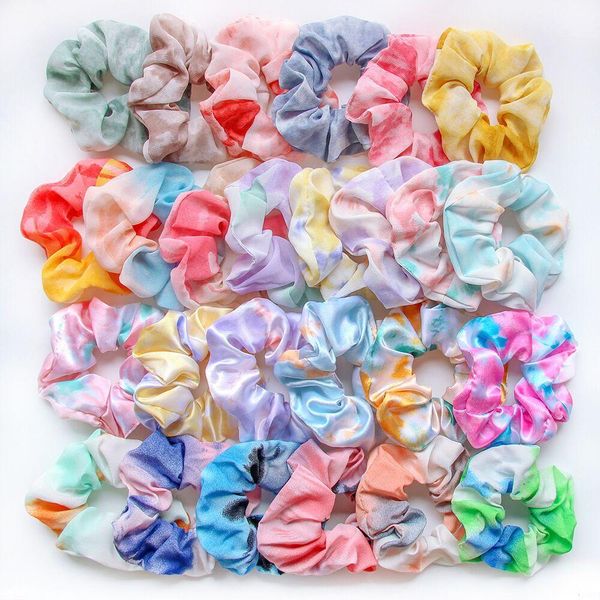 women elastic headropes rainbow soft chiffon scrunchies tie-dye hair ring rubber band rope hair accessories, Slivery;white
women elastic headropes rainbow soft chiffon scrunchies tie-dye hair ring rubber band rope hair accessories, Slivery;white