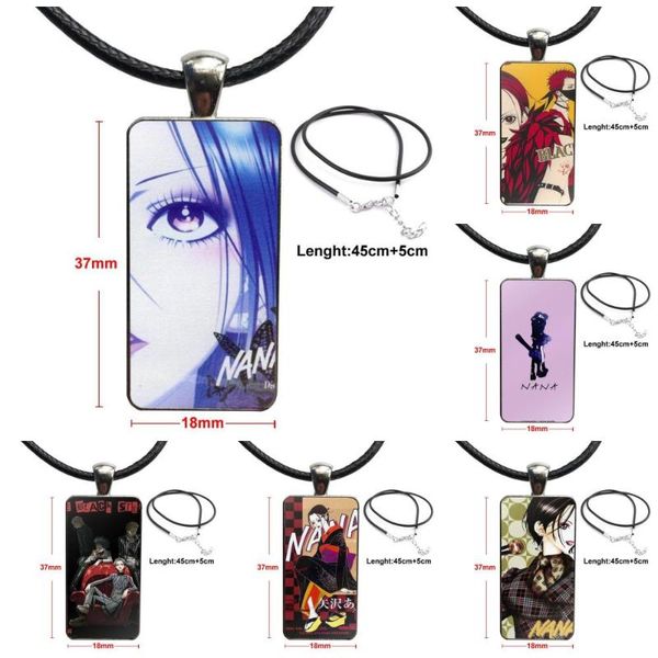 pendant necklaces anime nana girl stainless steel color glass cabochon with rectangle shaped choker necklace for women gifts boy, Silver
pendant necklaces anime nana girl stainless steel color glass cabochon with rectangle shaped choker necklace for women gifts boy, Silver