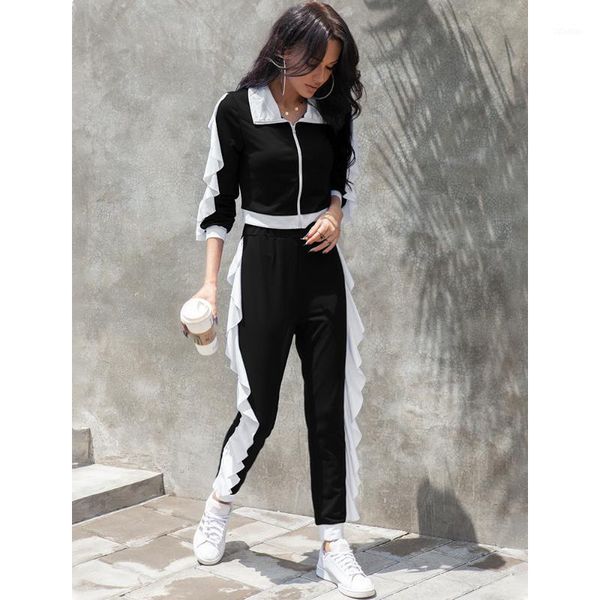 women's tracksuits two piece women set autumn casual full sleeve crop long solid skinny pants 2pcs outfits for woman clothes, Gray
women's tracksuits two piece women set autumn casual full sleeve crop long solid skinny pants 2pcs outfits for woman clothes, Gray