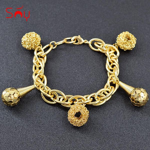 charm bracelets sunny jewelry big bracelet for women hand chain link dubai fashion party wedding gift findings, Golden;silver
charm bracelets sunny jewelry big bracelet for women hand chain link dubai fashion party wedding gift findings, Golden;silver
