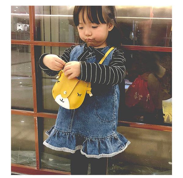 purse 2021 cute baby kid girl princess leather handbag cross body messenger satchel bags little dog 3d ears coin purses kids gift, White 
purse 2021 cute baby kid girl princess leather handbag cross body messenger satchel bags little dog 3d ears coin purses kids gift, White