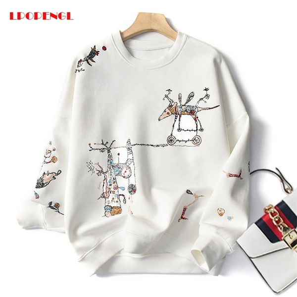 harajuku fashion stitch-embroidered long-sleeved o- neck breathable hoodie casual sweatshirt women spring autumn 210805, Black
harajuku fashion stitch-embroidered long-sleeved o- neck breathable hoodie casual sweatshirt women spring autumn 210805, Black