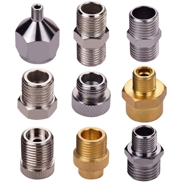 9pcs universal airbrush adaptor kit fitting connector set for compressor hose air brush accessories tool professional spray guns
9pcs universal airbrush adaptor kit fitting connector set for compressor hose air brush accessories tool professional spray guns