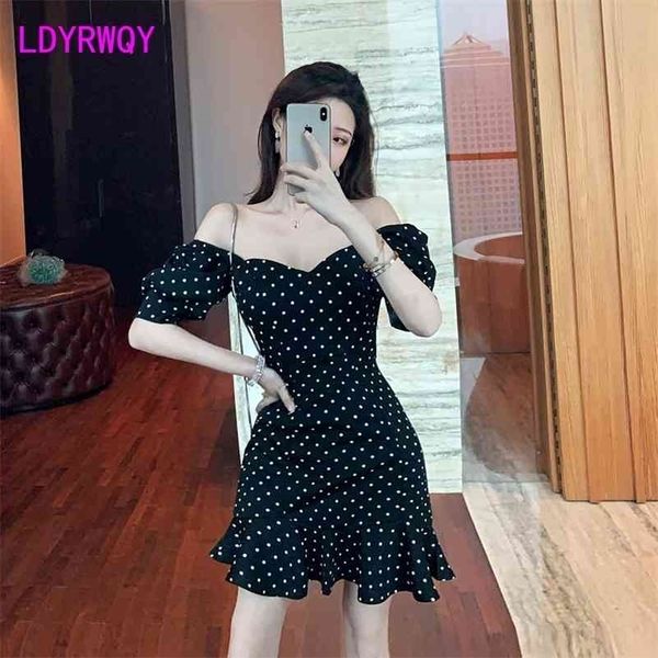ldyrwqy summer v-neck short-sleeved polka-dot french dress with waist tucked in office lady polyester 210416, Black;gray
ldyrwqy summer v-neck short-sleeved polka-dot french dress with waist tucked in office lady polyester 210416, Black;gray