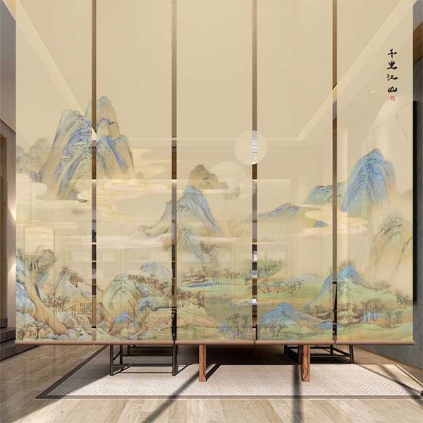 blinds chinese landscape hanging screen lifting curtain soft partition tea room custom
blinds chinese landscape hanging screen lifting curtain soft partition tea room custom