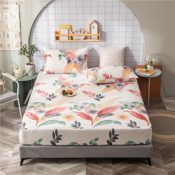 sheets & sets 1 pc fitted bedding sheet floral leaves style bed linens king size with elastic band for double sabanas de bedsheets
sheets & sets 1 pc fitted bedding sheet floral leaves style bed linens king size with elastic band for double sabanas de bedsheets