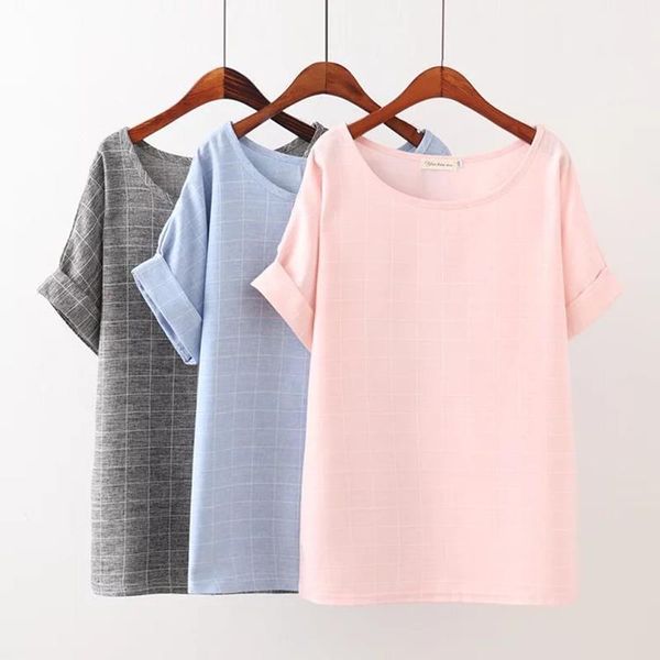 plus size 4xl solid womens t shirt color plaid fashion v neck summer drop shoulder sleeve o ladies tee femme, White
plus size 4xl solid womens t shirt color plaid fashion v neck summer drop shoulder sleeve o ladies tee femme, White