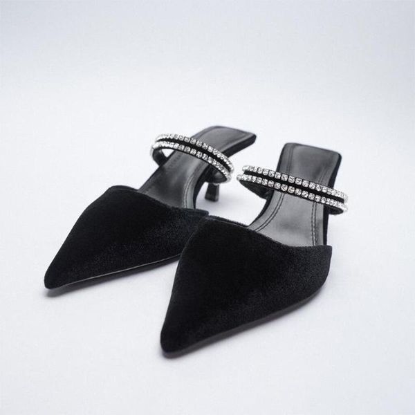 slippers shoes woman 2021 low flock slipper rome rubber hoof heels fabric slides fa, Black
slippers shoes woman 2021 low flock slipper rome rubber hoof heels fabric slides fa, Black