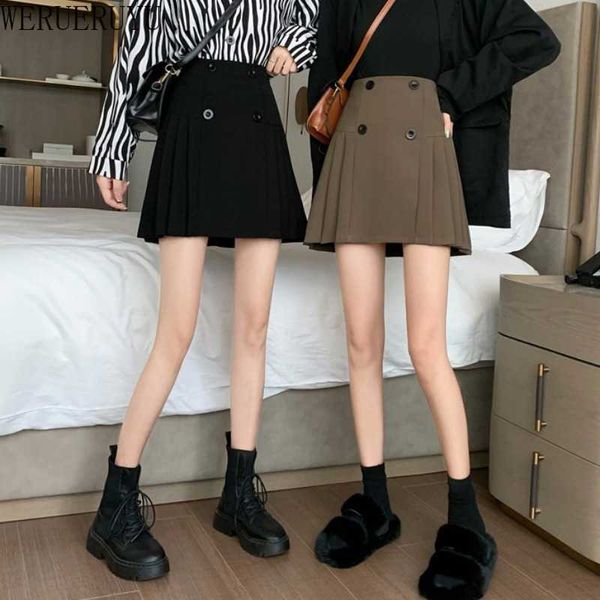 werueruyu autumn winter a-line thick short skirt women pleated mini skirt female knit skirt 210608, Black
werueruyu autumn winter a-line thick short skirt women pleated mini skirt female knit skirt 210608, Black