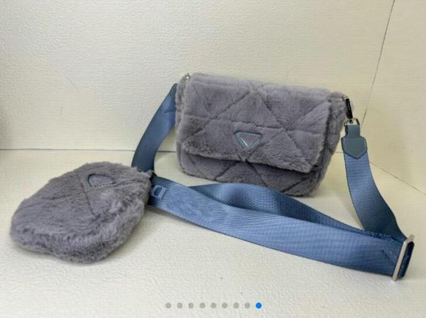 women 2pcs/set plush handbags designers saddles single shoulder bags baguettes underarm hobos patent leather with triangle letters
women 2pcs/set plush handbags designers saddles single shoulder bags baguettes underarm hobos patent leather with triangle letters
