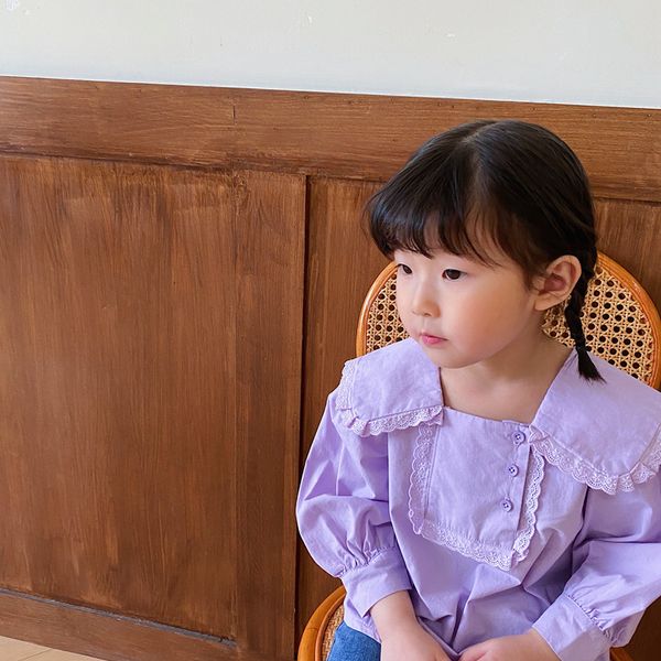cute baby girls fashion lacework casual purple blouses kids pure cotton cute 210508, White;black
cute baby girls fashion lacework casual purple blouses kids pure cotton cute 210508, White;black