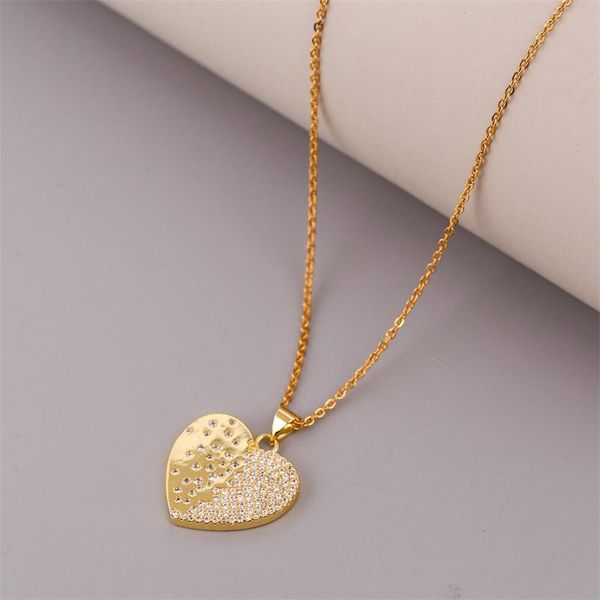 women's classic transparent cubic zirconia cz gold color copper metal heart pendants necklaces stainless steel chain necklace pendant, Silver
women's classic transparent cubic zirconia cz gold color copper metal heart pendants necklaces stainless steel chain necklace pendant, Silver