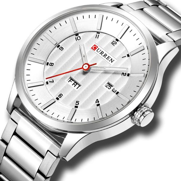 wristwatches curren watches fashion stainless steel band mens classic business quartz wristwatch for men male clock with calendar, Slivery;brown
wristwatches curren watches fashion stainless steel band mens classic business quartz wristwatch for men male clock with calendar, Slivery;brown