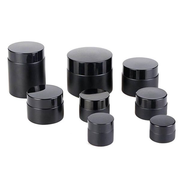 storage bottles & jars 300pcs/lot empty 30g 50g black glass cream jar 30ml 50ml refillable cosmetic eye packaging container
storage bottles & jars 300pcs/lot empty 30g 50g black glass cream jar 30ml 50ml refillable cosmetic eye packaging container
