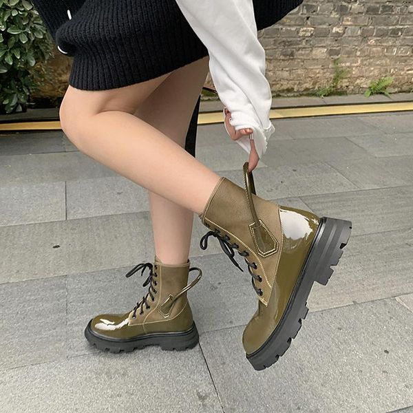 boots 's fall/winter 2021 lace-up low motorcycle boot retro instagram color mix round head rider ankle, Black
boots 's fall/winter 2021 lace-up low motorcycle boot retro instagram color mix round head rider ankle, Black