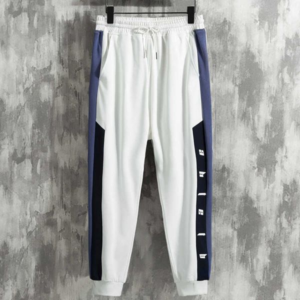 men's pants fashion patchwork streetwear joggers white sweatpants ankle length loosetrack q5i5, Black
men's pants fashion patchwork streetwear joggers white sweatpants ankle length loosetrack q5i5, Black