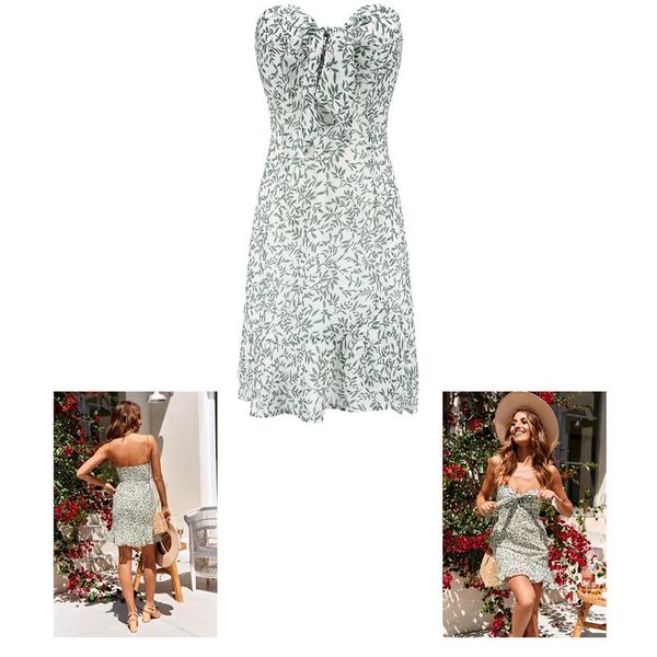 casual dresses fashion women floral boho off shoulder ruffle mini dress knot summer beach holiday, Black;gray
casual dresses fashion women floral boho off shoulder ruffle mini dress knot summer beach holiday, Black;gray