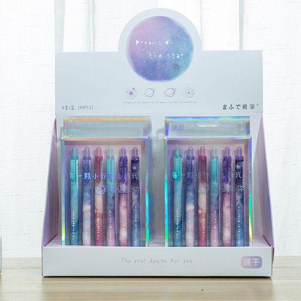gel pens 10 box/lot fashion starry sky press pen cute 0.5mm black ink signature promotional gift stationery school supplies
gel pens 10 box/lot fashion starry sky press pen cute 0.5mm black ink signature promotional gift stationery school supplies