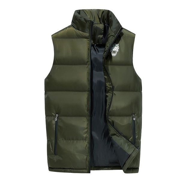fashion clothing men's sleeveless cotton jacket winter warm vest men casual outwear homme waistcoat plus m-6xl vests, Black;white 
fashion clothing men's sleeveless cotton jacket winter warm vest men casual outwear homme waistcoat plus m-6xl vests, Black;white