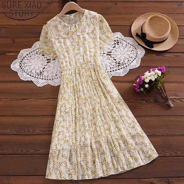 women pleated preppy style fashion summer sweet chiffon floral print high waist short sleeve party midi dress 9859 210417, Black;gray
women pleated preppy style fashion summer sweet chiffon floral print high waist short sleeve party midi dress 9859 210417, Black;gray