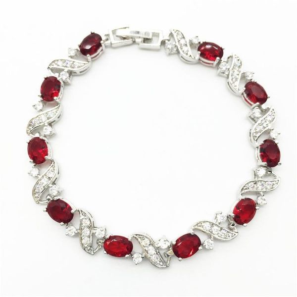 link, chain trendy silver link bracelets & bangle siam design stone white color jewelry for women, Black 
link, chain trendy silver link bracelets & bangle siam design stone white color jewelry for women, Black