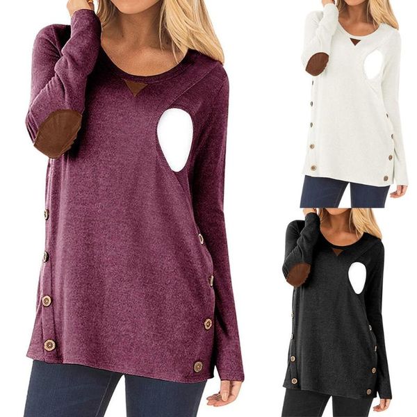 maternity & tees women pregnant nursing breastfeeding t-shirt blouse blusas maternidad elegante winter allaitement, White
maternity & tees women pregnant nursing breastfeeding t-shirt blouse blusas maternidad elegante winter allaitement, White