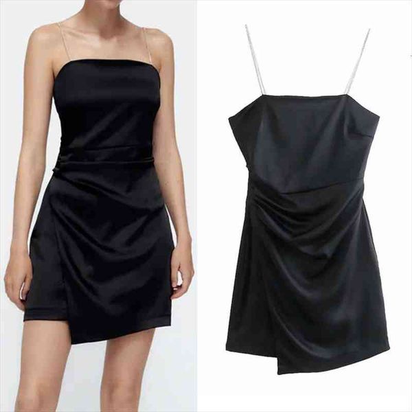 za black satin dress woman strappy party dresses rhinestone slip mini summer dress women backless short dresses, Black;gray
za black satin dress woman strappy party dresses rhinestone slip mini summer dress women backless short dresses, Black;gray