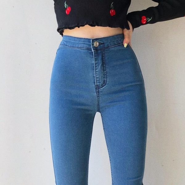 women's jeans wenfly women high waist stretch elastic cotton denim pants zipper female sheath casual england trousers plus size, Blue
women's jeans wenfly women high waist stretch elastic cotton denim pants zipper female sheath casual england trousers plus size, Blue