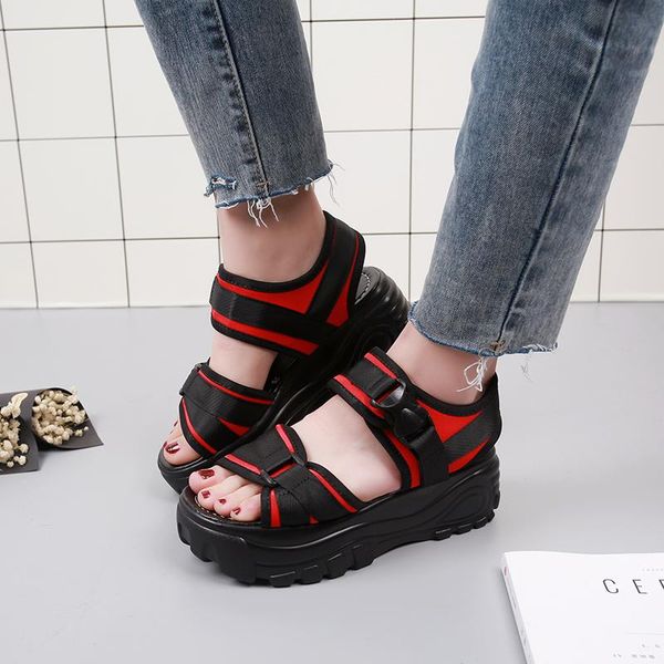 sandalia feminina mixed colors summer peep toe buckle women sandals sport shoes anti-slip thick bottom sapato feminino, Black
sandalia feminina mixed colors summer peep toe buckle women sandals sport shoes anti-slip thick bottom sapato feminino, Black