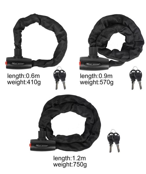 bike locks bicycle chain lock safety anti-theft motorcycle mtb road universal with 2 keys cycling accessory
bike locks bicycle chain lock safety anti-theft motorcycle mtb road universal with 2 keys cycling accessory