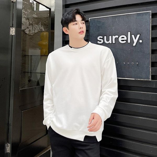 men's hoodies & sweatshirts autumn sweater long sleeve solid color design round neck student ins handsome korean fashion casual wear, Black
men's hoodies & sweatshirts autumn sweater long sleeve solid color design round neck student ins handsome korean fashion casual wear, Black