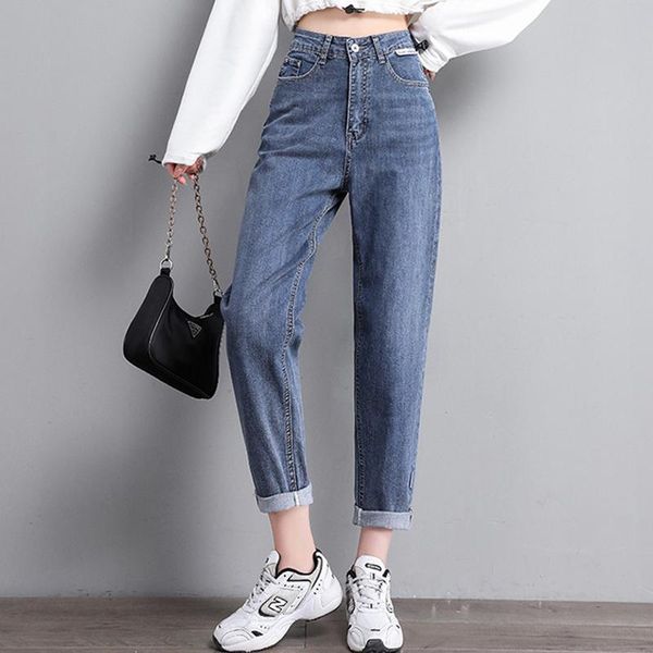 women's jeans 2021 autumn korean harem pants stretch high waist straight leg thin radish daddy trousers, Blue
women's jeans 2021 autumn korean harem pants stretch high waist straight leg thin radish daddy trousers, Blue