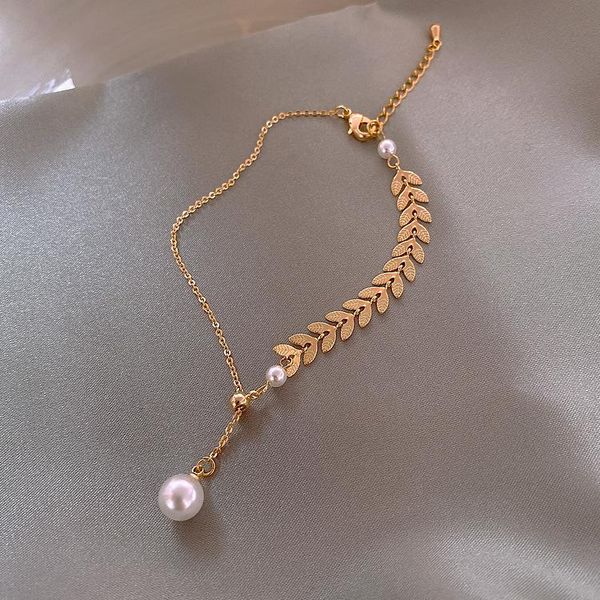 bangle v-304 pearl wheat ear leaf bracelet ins niche design girlfriends student sisters retractable pull type jewelry female, Black
bangle v-304 pearl wheat ear leaf bracelet ins niche design girlfriends student sisters retractable pull type jewelry female, Black