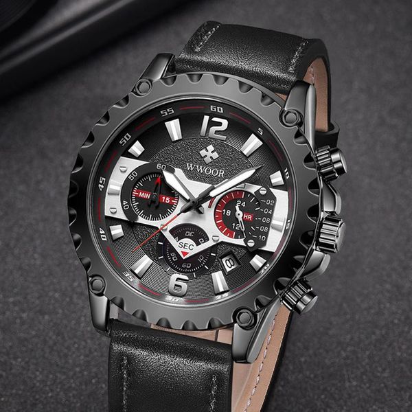 wristwatches 2021 mens watches leather strap chronograph watch for men wwoor sports quartz wristwatch relogio masculino, Slivery;brown
wristwatches 2021 mens watches leather strap chronograph watch for men wwoor sports quartz wristwatch relogio masculino, Slivery;brown