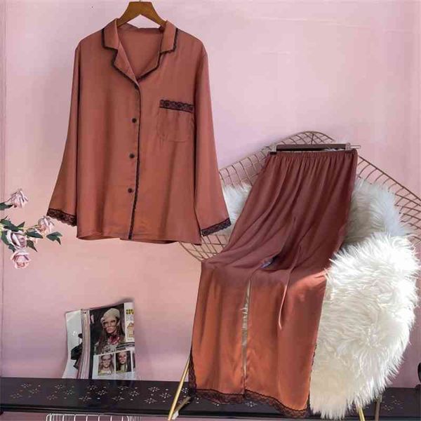 women's sleepwear 2pcs pajamas suit nightwear women satin sleep set intimate lingerie lace trim home clothing spring autumn l, Black;red
women's sleepwear 2pcs pajamas suit nightwear women satin sleep set intimate lingerie lace trim home clothing spring autumn l, Black;red