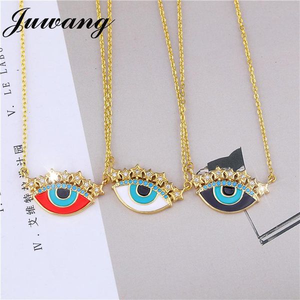 pendant necklaces juwang 2021 gold eye necklace for woman zirconia evil rainbow blue jewelry accessories de ojo turco arrival, Silver
pendant necklaces juwang 2021 gold eye necklace for woman zirconia evil rainbow blue jewelry accessories de ojo turco arrival, Silver