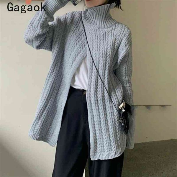 woman sweaters spring autumn turtleneck high street solid criss-cross loose casual simple pullovers 210531, White;black
woman sweaters spring autumn turtleneck high street solid criss-cross loose casual simple pullovers 210531, White;black