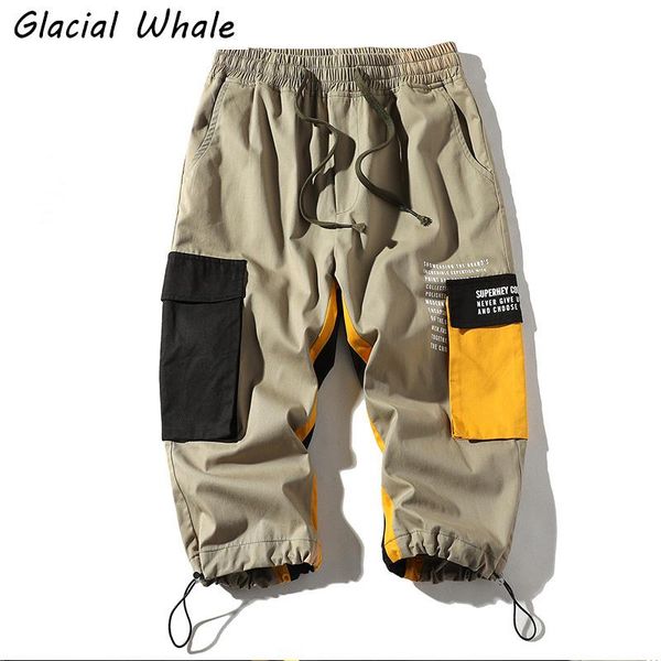glacialwhale mens cargo pants men 2021 side pockets ribbon joggers hip hop japanese streetwear cropped trousers baggy men's, Black
glacialwhale mens cargo pants men 2021 side pockets ribbon joggers hip hop japanese streetwear cropped trousers baggy men's, Black