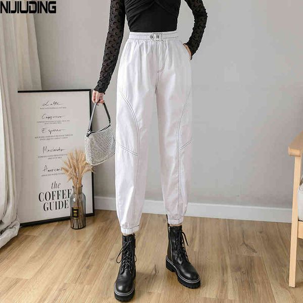autumn overalls women's high waist korean loose straight-leg casual pants nine-point beamed harem all-match 210514, Black;white
autumn overalls women's high waist korean loose straight-leg casual pants nine-point beamed harem all-match 210514, Black;white