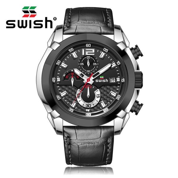 wristwatches swish mens watches brand fashion leather quartz sports chronograph watch waterproof luminous military wristwatch montre 202, Slivery;brown
wristwatches swish mens watches brand fashion leather quartz sports chronograph watch waterproof luminous military wristwatch montre 202, Slivery;brown