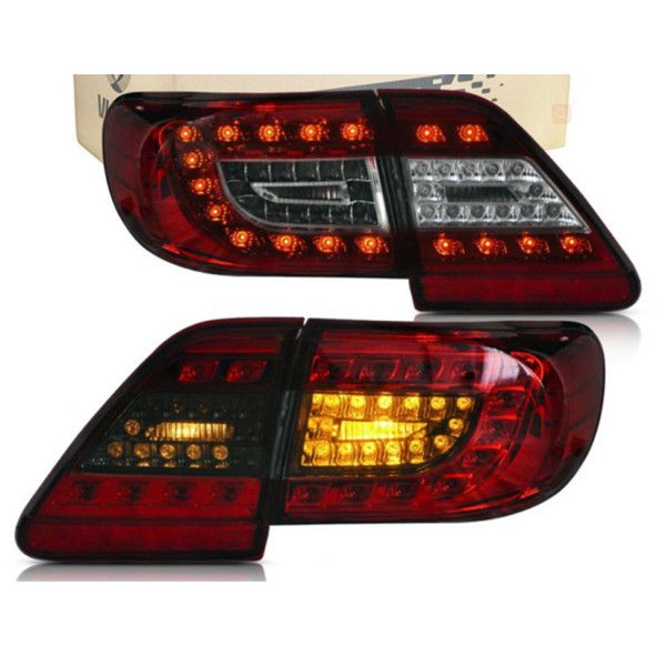 car full led tail light assembly for toyota corolla 2011-2013 running lights brake and turn signal lamps