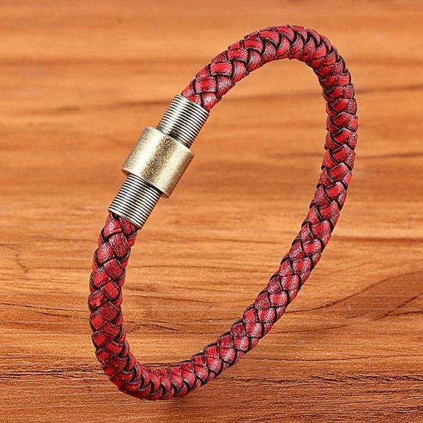 charm bracelets stainless steel magnetic clasp wrap braided rope leather bracelet for men women bangles girl simple jewelry lover gift, Golden;silver
charm bracelets stainless steel magnetic clasp wrap braided rope leather bracelet for men women bangles girl simple jewelry lover gift, Golden;silver