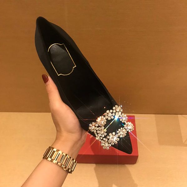 2021ss summer womens sandals 6 colors genuine leather slippers with high heels drill decoration luxury women shoes size 35-39, Black
2021ss summer womens sandals 6 colors genuine leather slippers with high heels drill decoration luxury women shoes size 35-39, Black