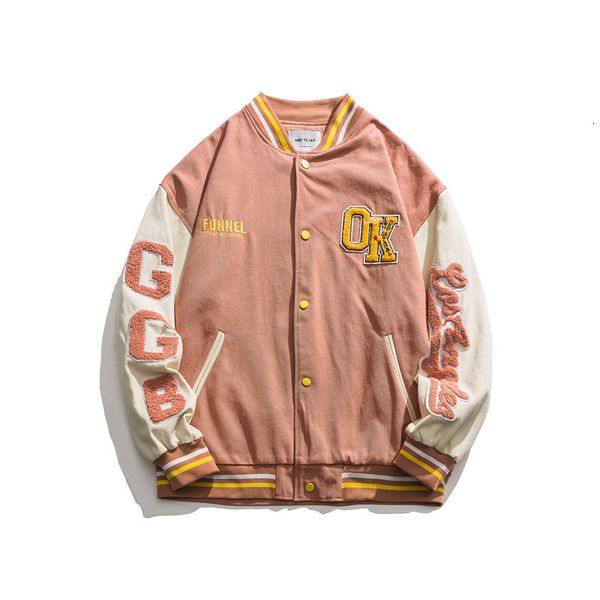 men's jackets hairy men's baseball jacket embroidered letters amended from shredded neutral jackets by wo casual wives loose campu, Black;brown
men's jackets hairy men's baseball jacket embroidered letters amended from shredded neutral jackets by wo casual wives loose campu, Black;brown