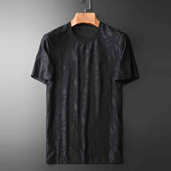 tee shirt shirt summer black mens t-shirts luxury yarn dyed stripe jacquard short sleeve male t-shirt plus size 4xl slim casual man tee, White;black
tee shirt shirt summer black mens t-shirts luxury yarn dyed stripe jacquard short sleeve male t-shirt plus size 4xl slim casual man tee, White;black