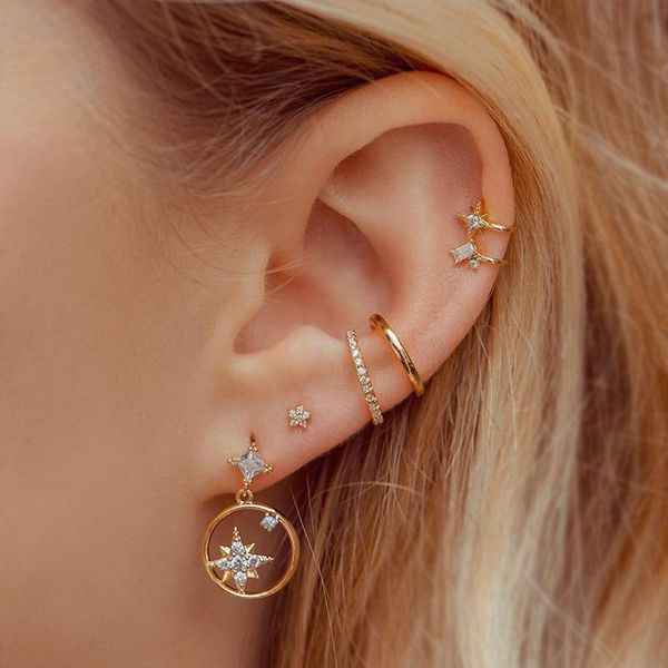 hoop & huggie 7 styles fashion moon star flower drop earrings gold ins zircon small studs ear for women korean jewelry gift, Golden;silver
hoop & huggie 7 styles fashion moon star flower drop earrings gold ins zircon small studs ear for women korean jewelry gift, Golden;silver