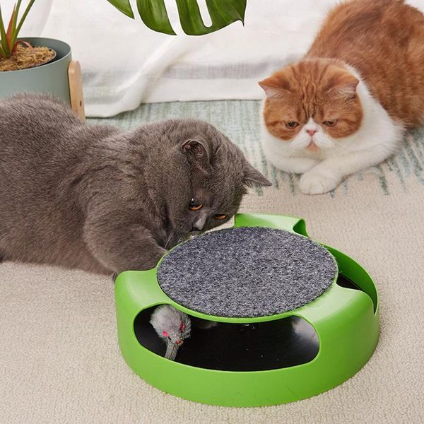 cat toys interactive catch the mouse toy running funny playing scratching pad with mice pet scratcher
cat toys interactive catch the mouse toy running funny playing scratching pad with mice pet scratcher