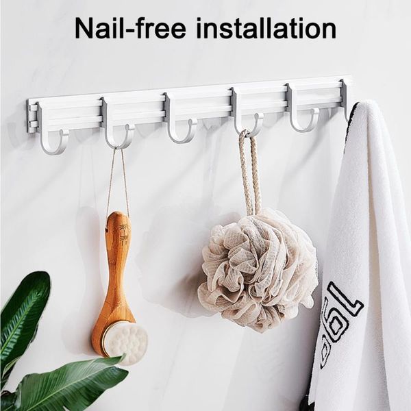 wall mount moveable hooks hook rail rack aluminum for bedroom bathroom kitchen entrywall multi-purpose home storage supply & rails
wall mount moveable hooks hook rail rack aluminum for bedroom bathroom kitchen entrywall multi-purpose home storage supply & rails